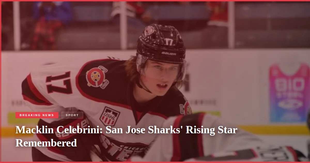Macklin Celebrini: San Jose Sharks' Rising Star Remembered