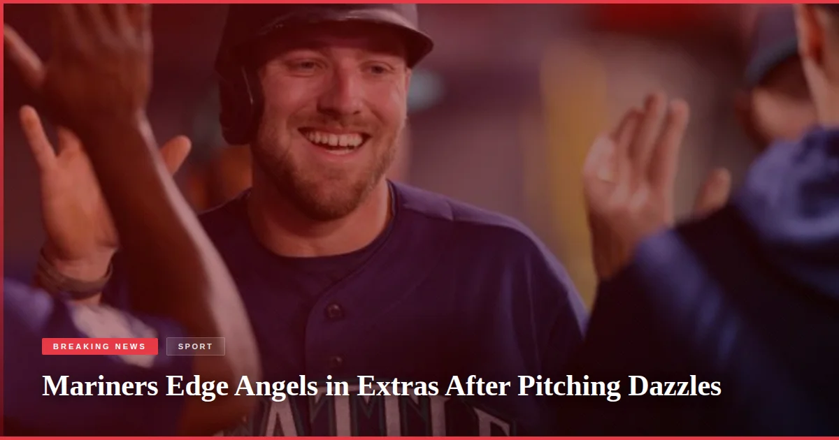 Mariners Edge Angels in Extras After Pitching Dazzles