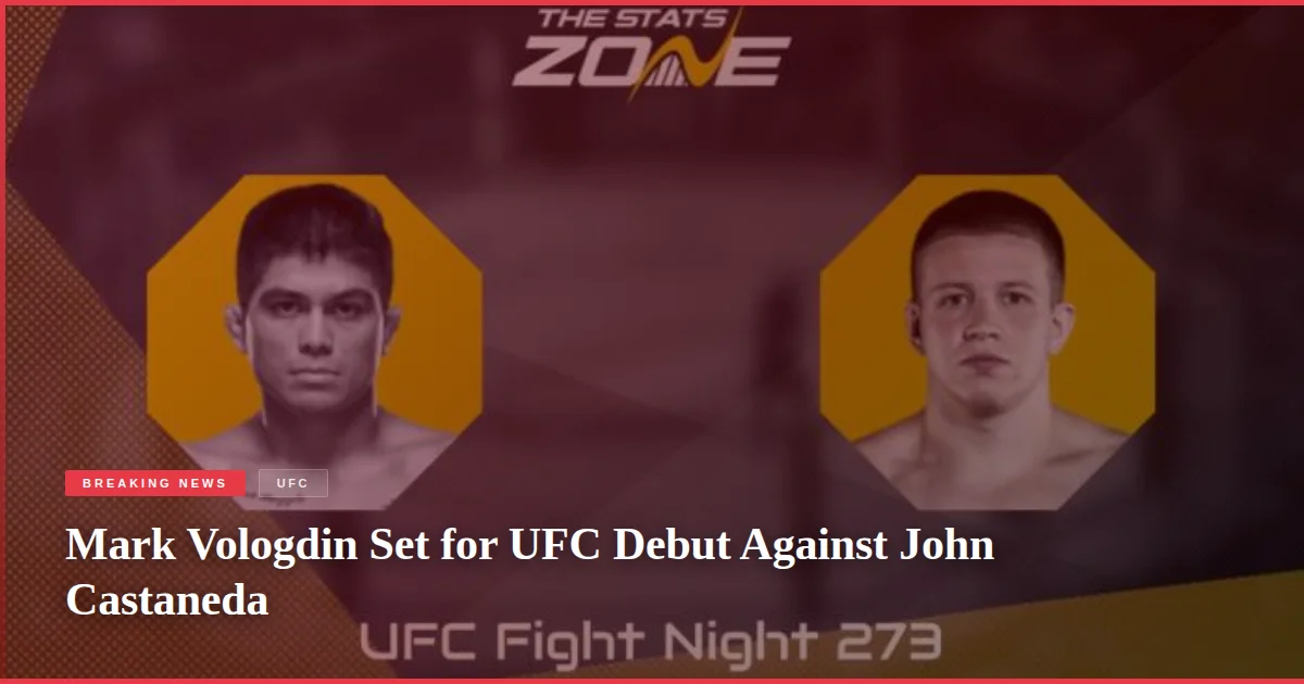 Mark Vologdin Set for UFC Debut Against John Castaneda