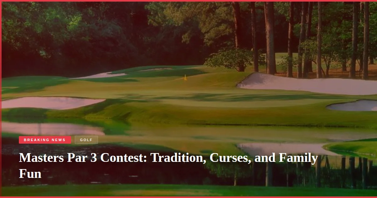 Masters Par 3 Contest: Tradition, Curses, and Family Fun