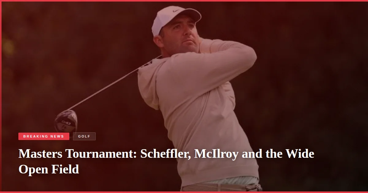 Masters Tournament: Scheffler, McIlroy and the Wide Open Field