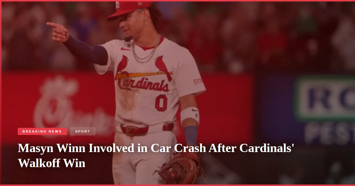 Masyn Winn Involved in Car Crash After Cardinals' Walkoff Win