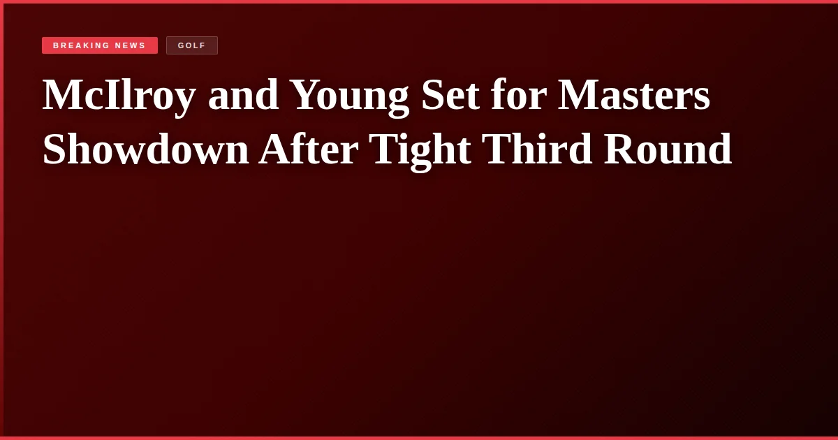McIlroy and Young Set for Masters Showdown After Tight Third Round