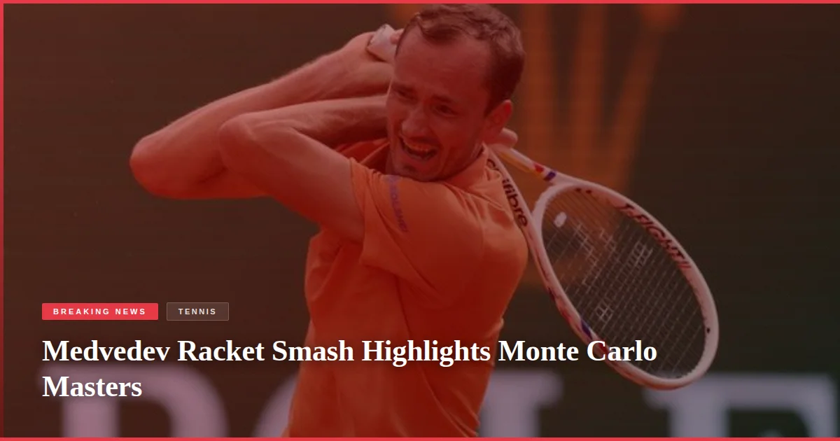 Medvedev Racket Smash Highlights Monte Carlo Masters