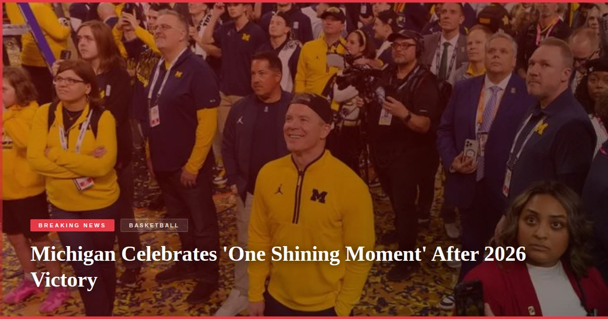 Michigan Celebrates 'One Shining Moment' After 2026 Victory