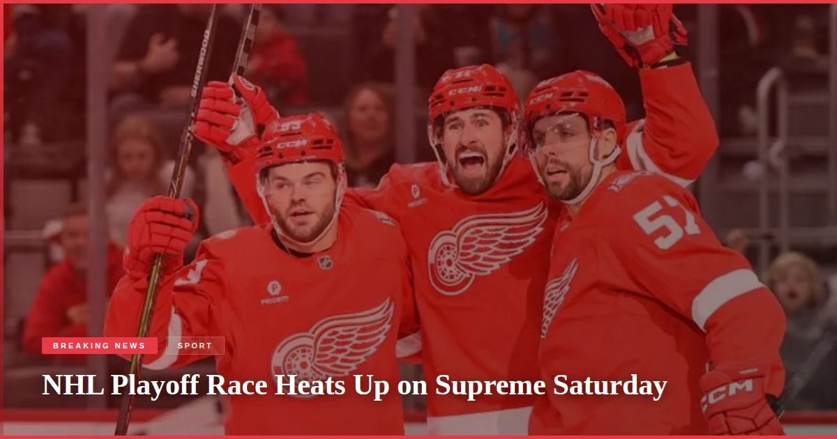NHL Playoff Race Heats Up on Supreme Saturday