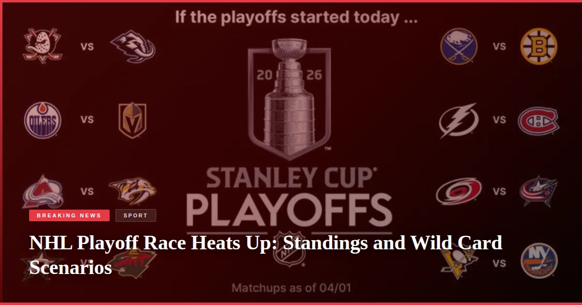 NHL Playoff Race Heats Up: Standings and Wild Card Scenarios