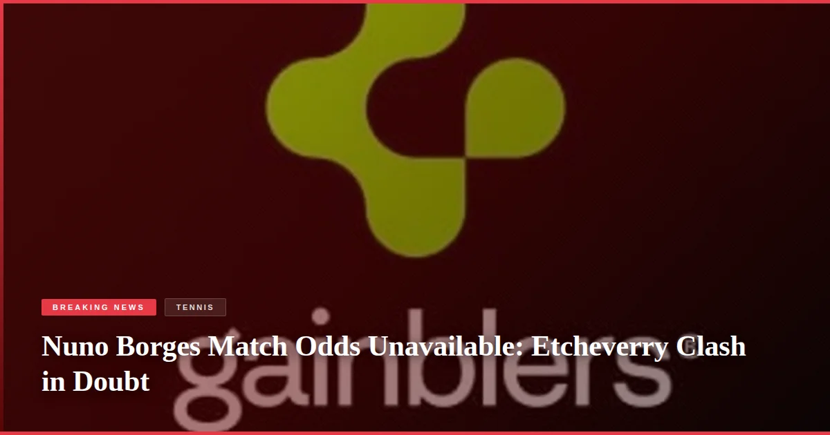 Nuno Borges Match Odds Unavailable: Etcheverry Clash in Doubt