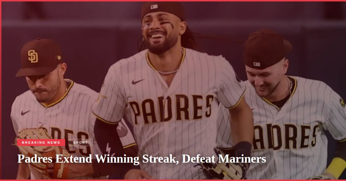 Padres Extend Winning Streak, Defeat Mariners