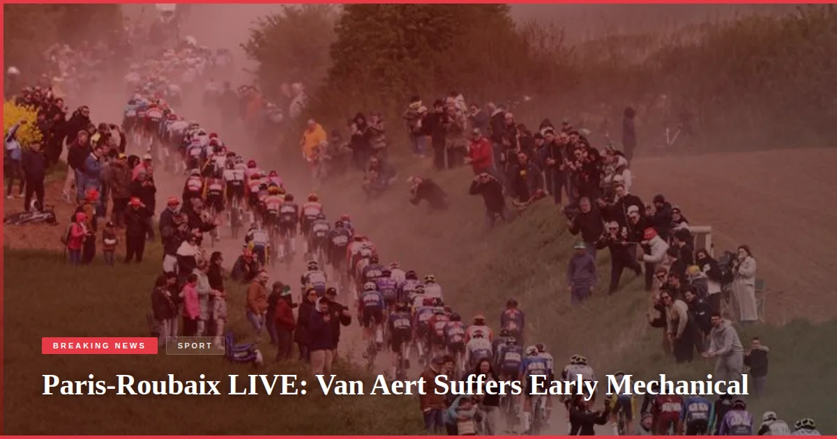 Paris-Roubaix LIVE: Van Aert Suffers Early Mechanical