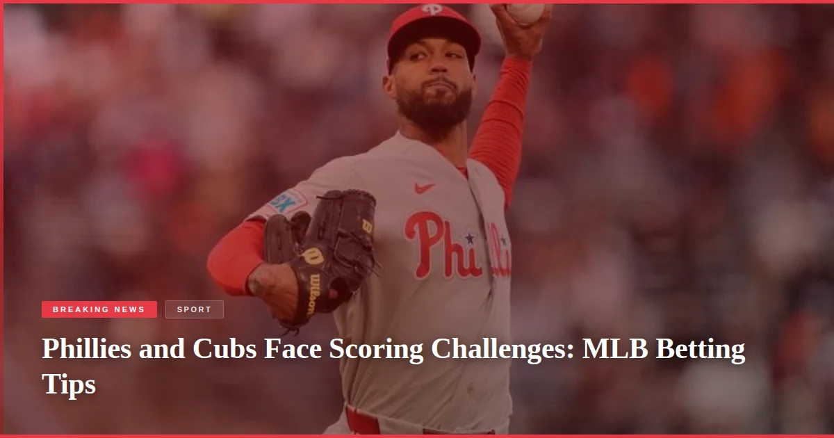 Phillies and Cubs Face Scoring Challenges: MLB Betting Tips