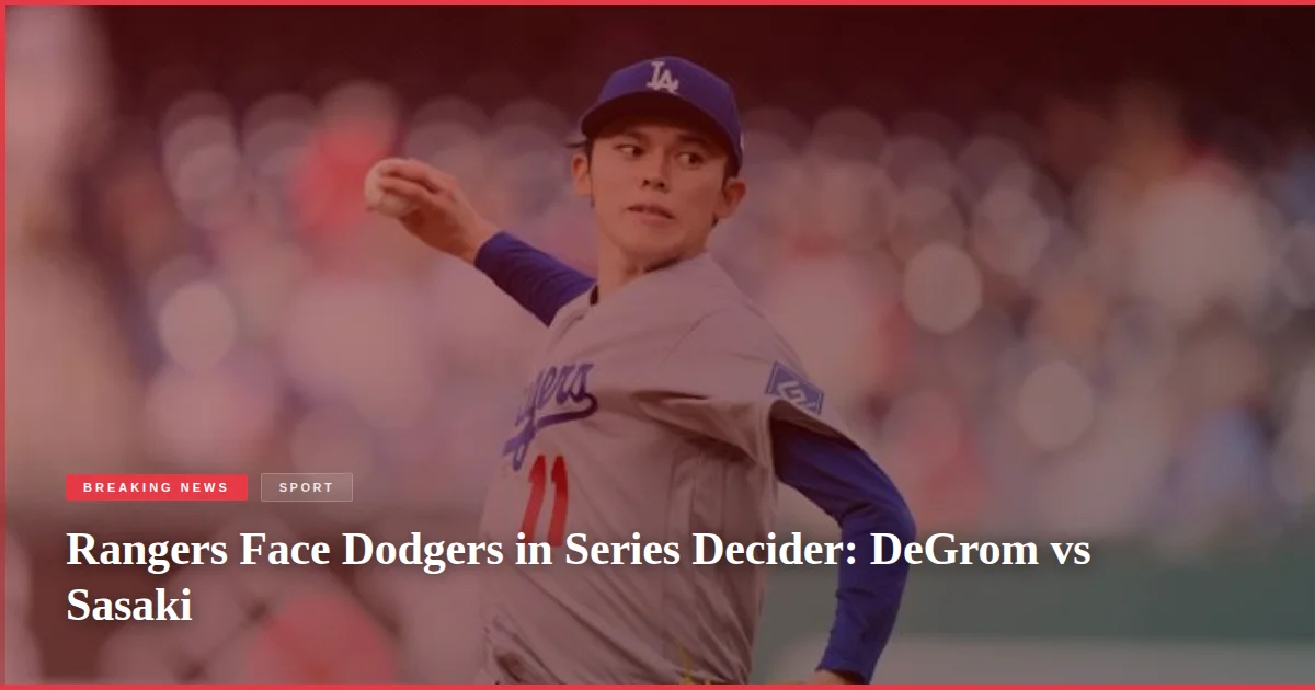 Rangers Face Dodgers in Series Decider: DeGrom vs Sasaki