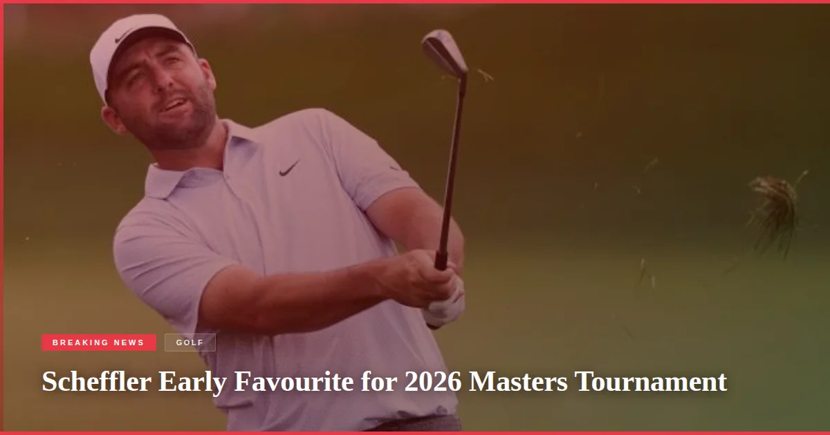 Scheffler Early Favourite for 2026 Masters Tournament