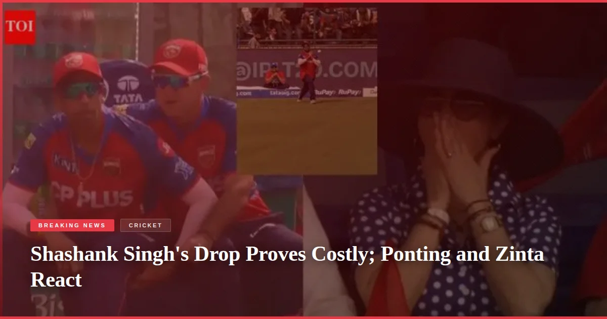 Shashank Singh's Drop Proves Costly; Ponting and Zinta React