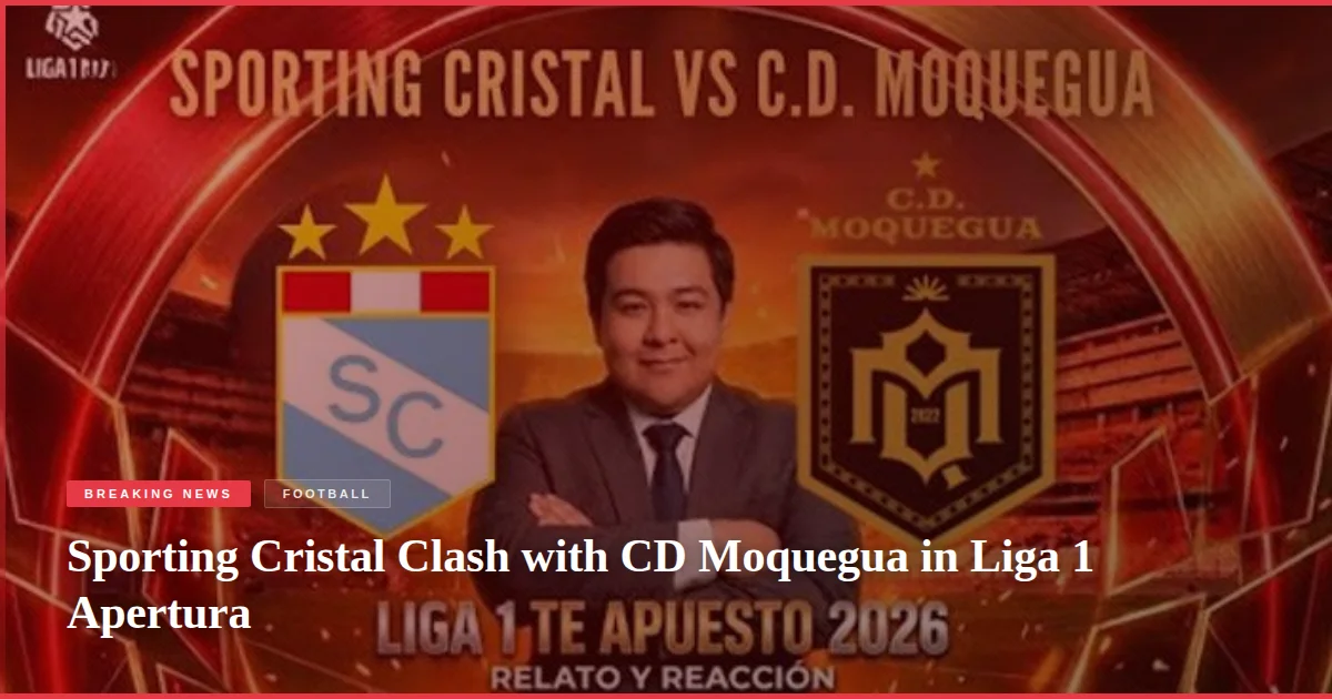 Sporting Cristal Clash with CD Moquegua in Liga 1 Apertura