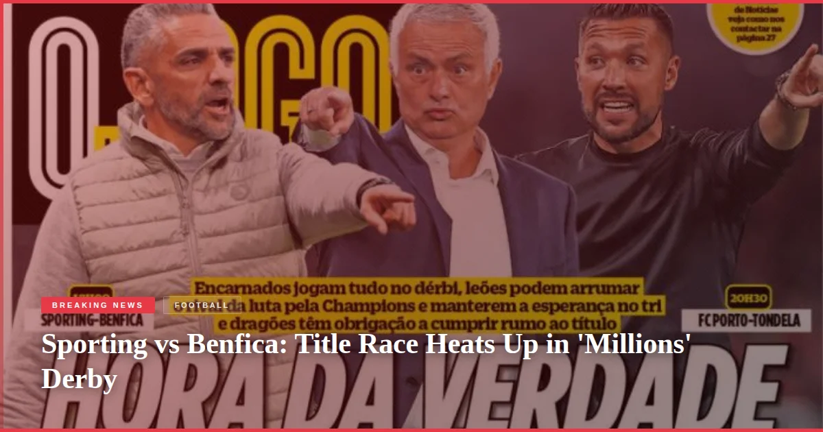 Sporting vs Benfica: Title Race Heats Up in 'Millions' Derby