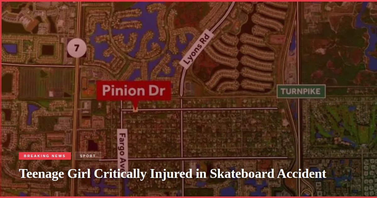 Teenage Girl Critically Injured in Skateboard Accident