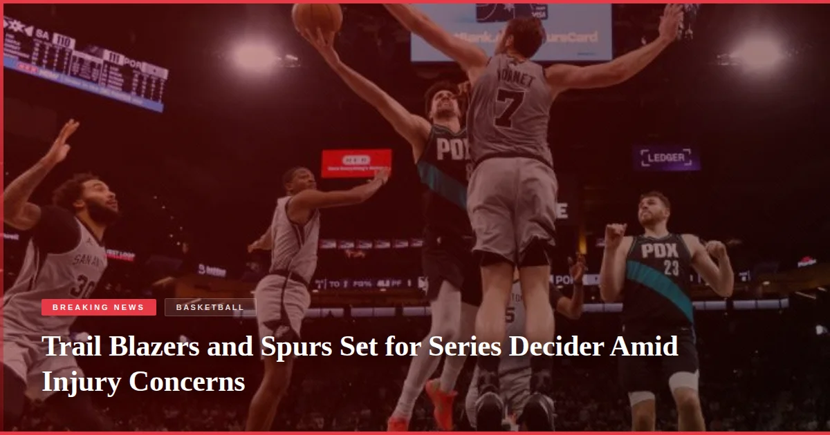 Trail Blazers and Spurs Set for Series Decider Amid Injury Concerns