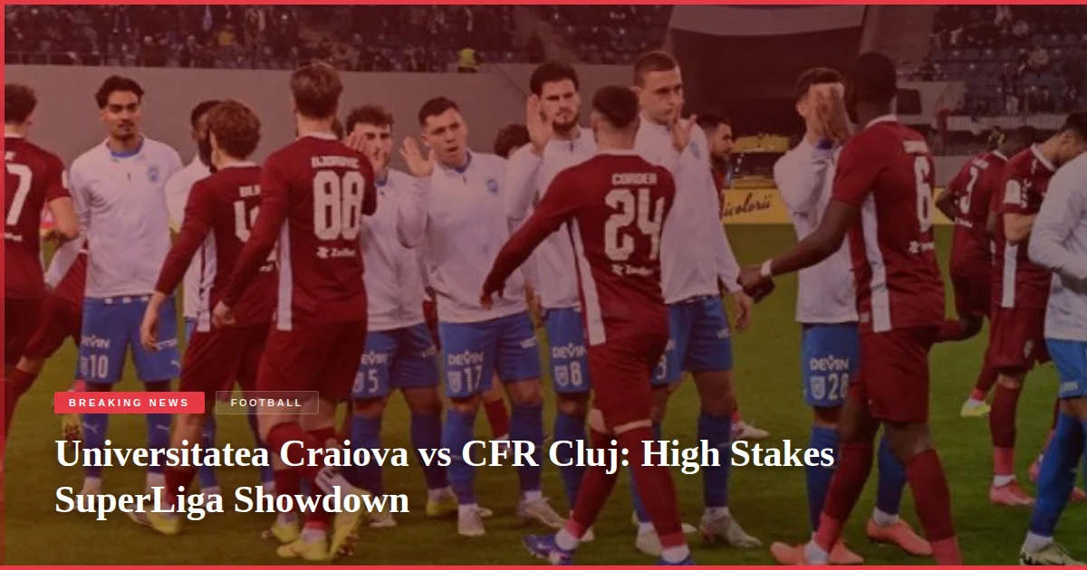 Universitatea Craiova vs CFR Cluj: High Stakes SuperLiga Showdown