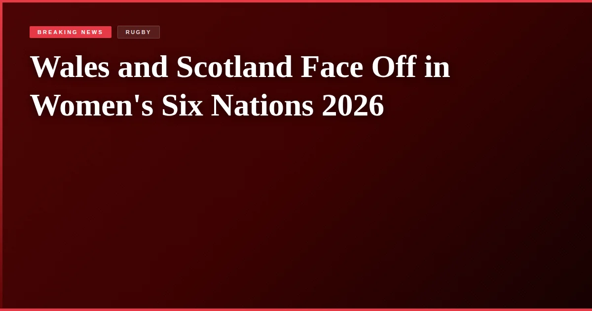 Wales and Scotland Face Off in Women's Six Nations 2026