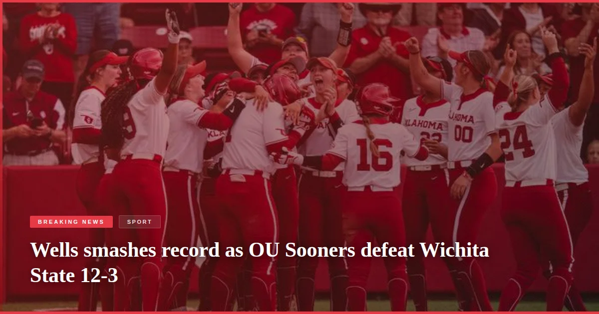 Wells smashes record as OU Sooners defeat Wichita State 12-3