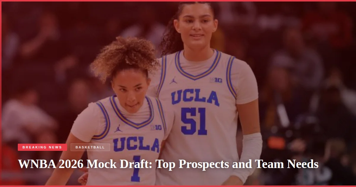WNBA 2026 Mock Draft: Top Prospects and Team Needs