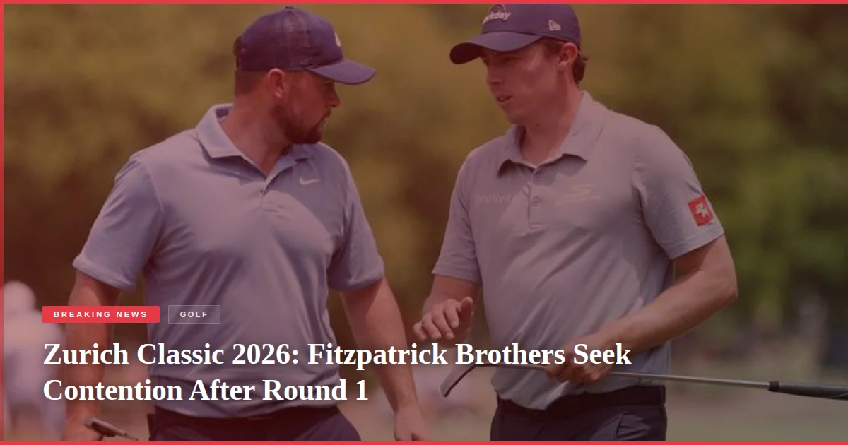 Zurich Classic 2026: Fitzpatrick Brothers Seek Contention After Round 1