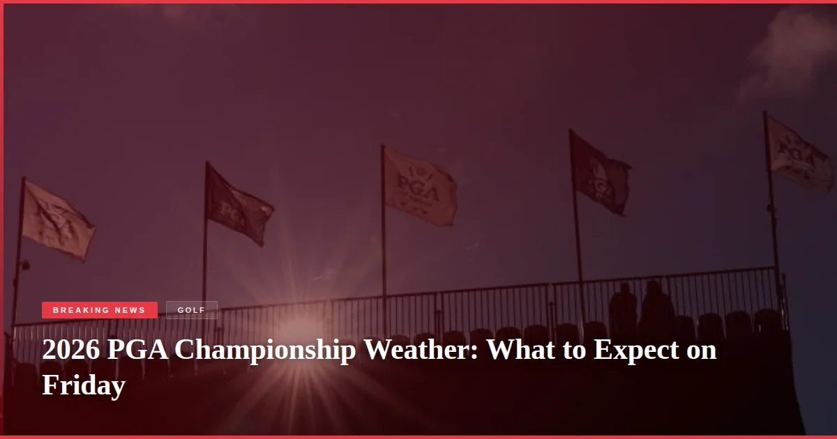 2026 PGA Championship Weather: What to Expect on Friday