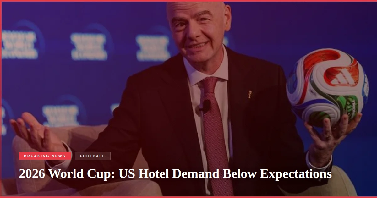 2026 World Cup: US Hotel Demand Below Expectations