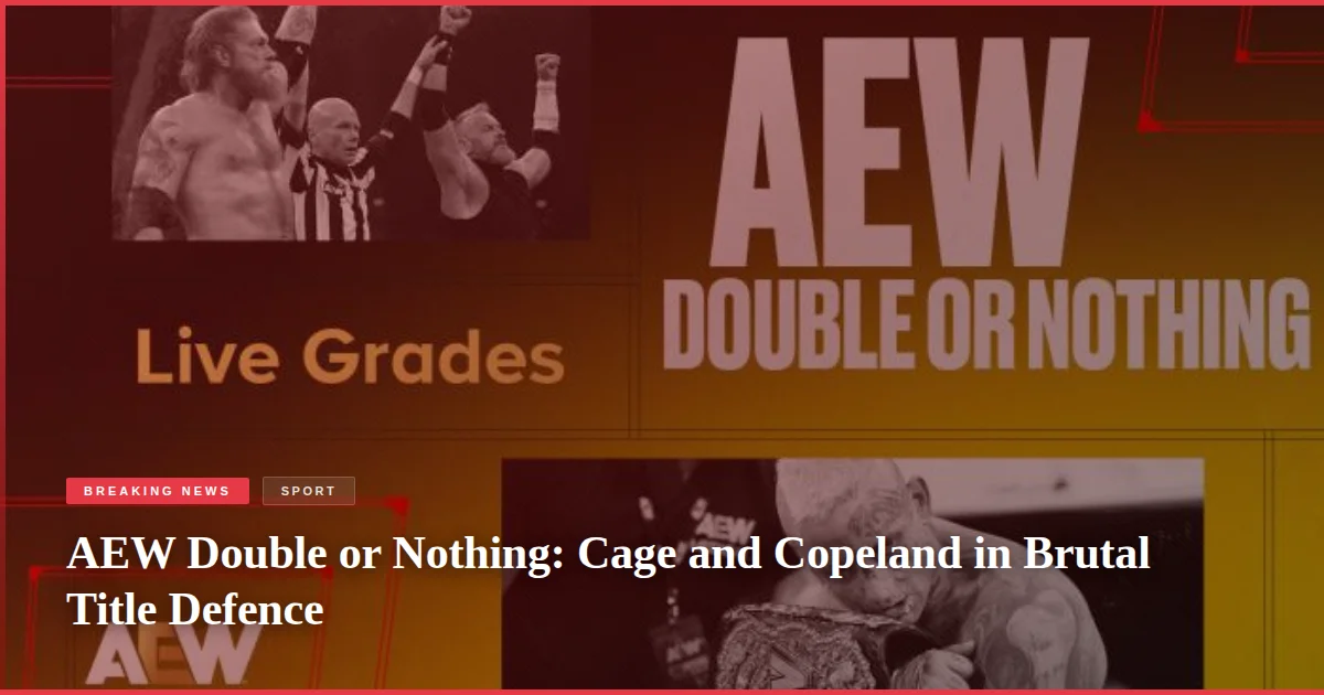 AEW Double or Nothing: Cage and Copeland in Brutal Title Defence