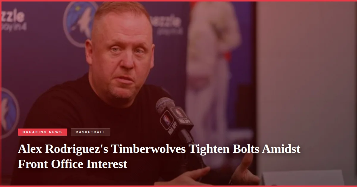 Alex Rodriguez's Timberwolves Tighten Bolts Amidst Front Office Interest
