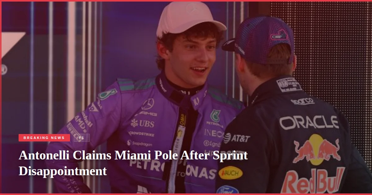 Antonelli Claims Miami Pole After Sprint Disappointment