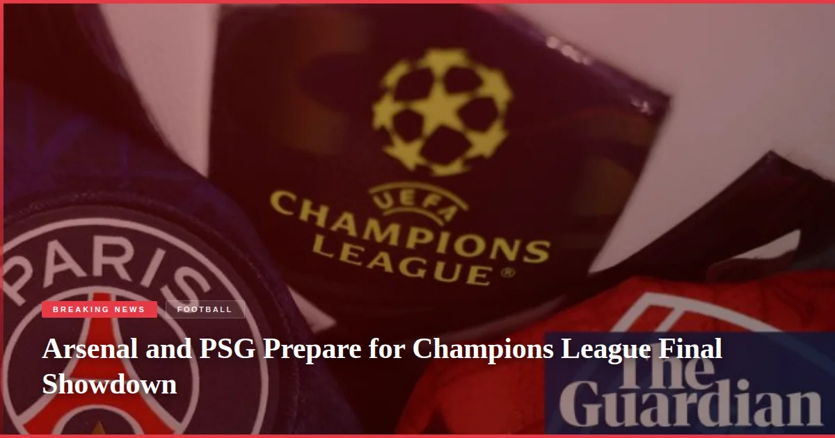 Arsenal and PSG Prepare for Champions League Final Showdown