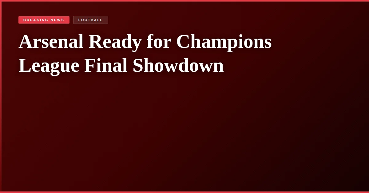 Arsenal Ready for Champions League Final Showdown