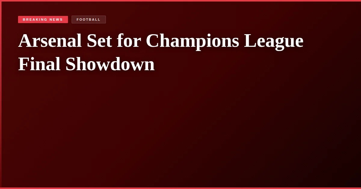Arsenal Set for Champions League Final Showdown