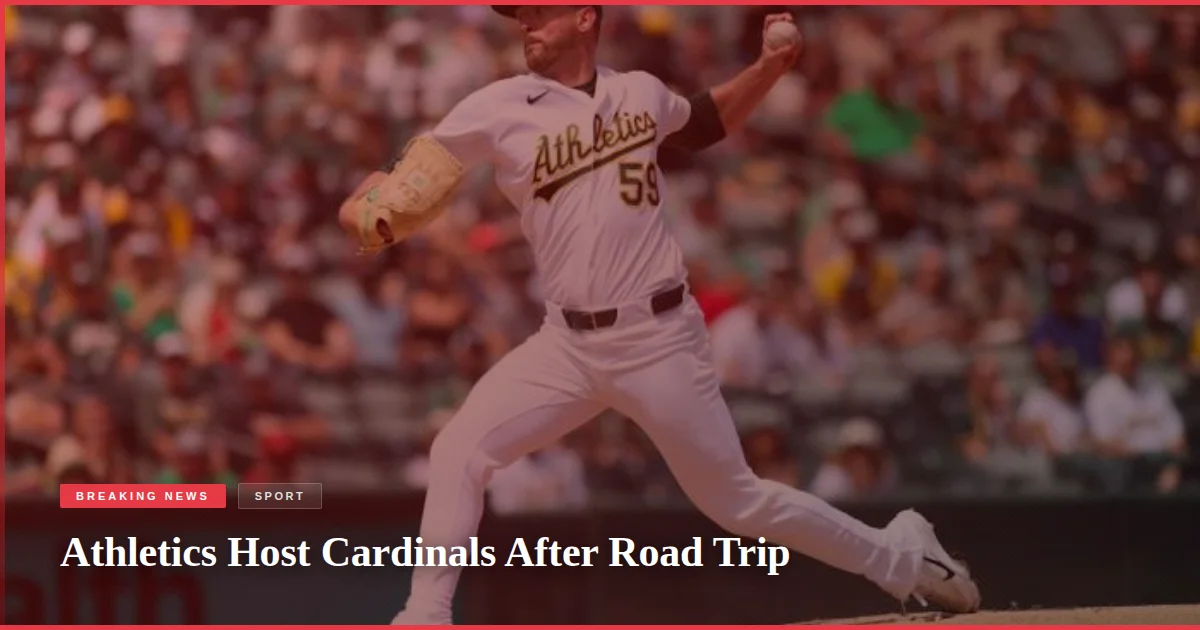 Athletics Host Cardinals After Road Trip