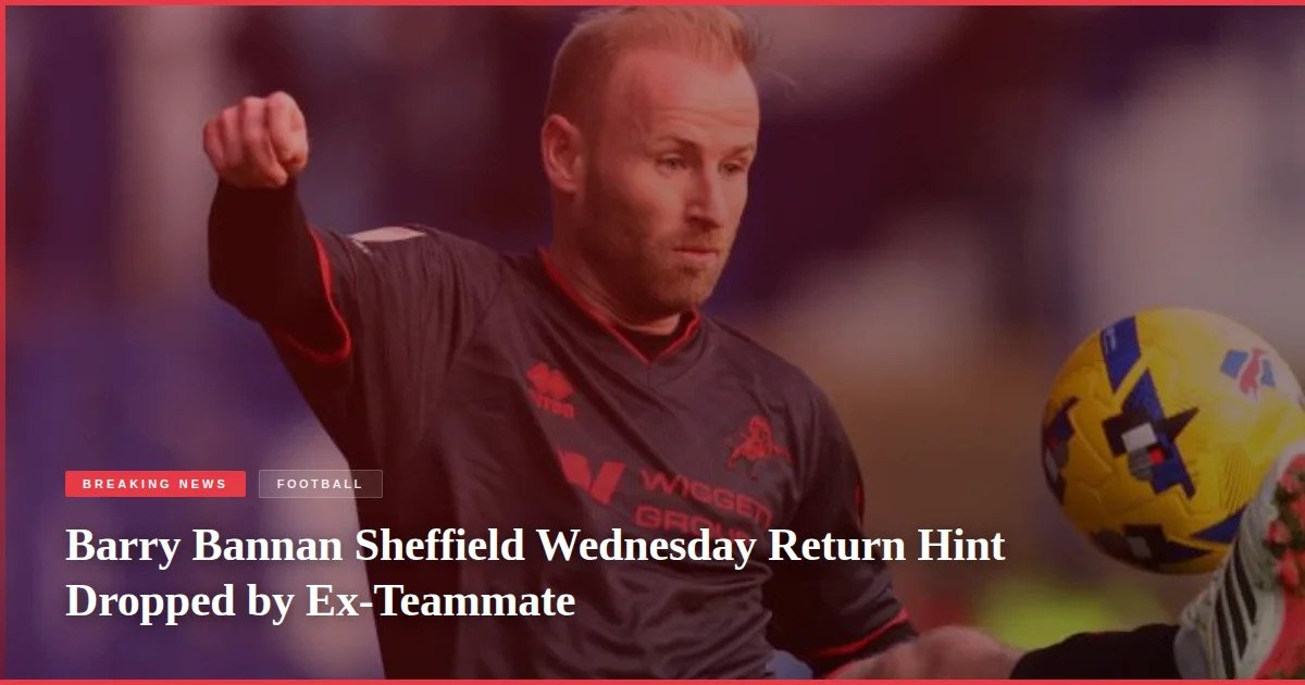 Barry Bannan Sheffield Wednesday Return Hint Dropped by Ex-Teammate