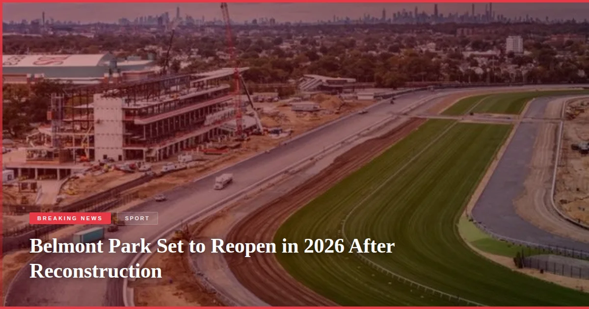 Belmont Park Set to Reopen in 2026 After Reconstruction