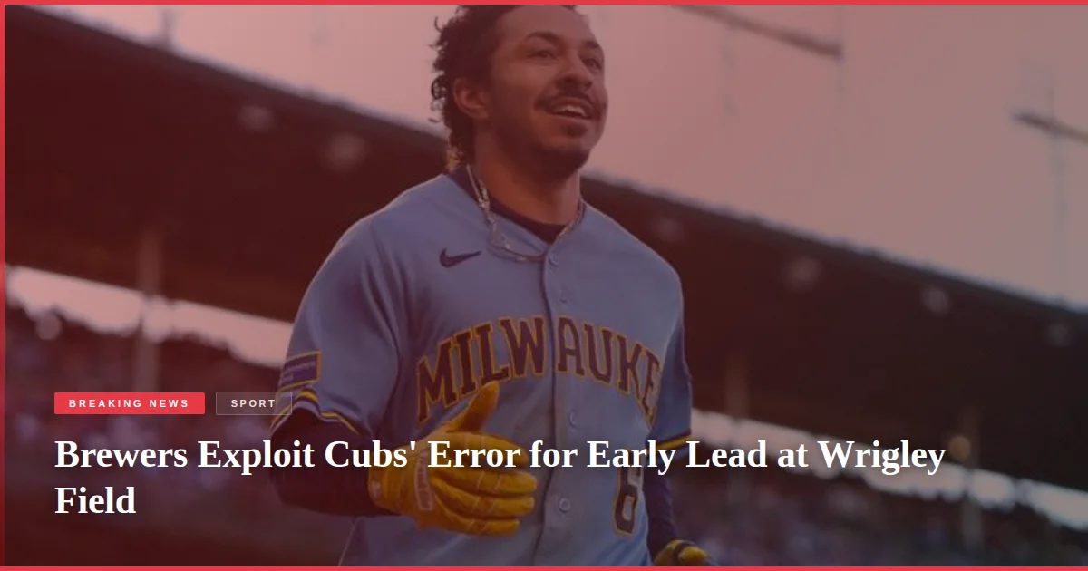Brewers Exploit Cubs' Error for Early Lead at Wrigley Field
