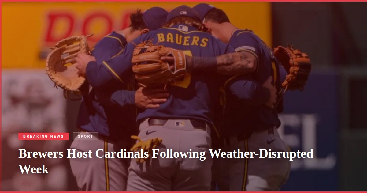 Brewers Host Cardinals Following Weather-Disrupted Week