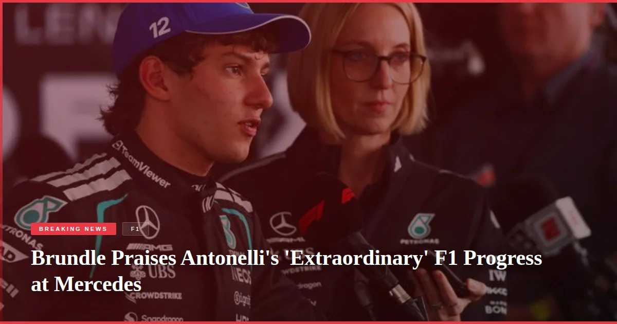 Brundle Praises Antonelli's 'Extraordinary' F1 Progress at Mercedes