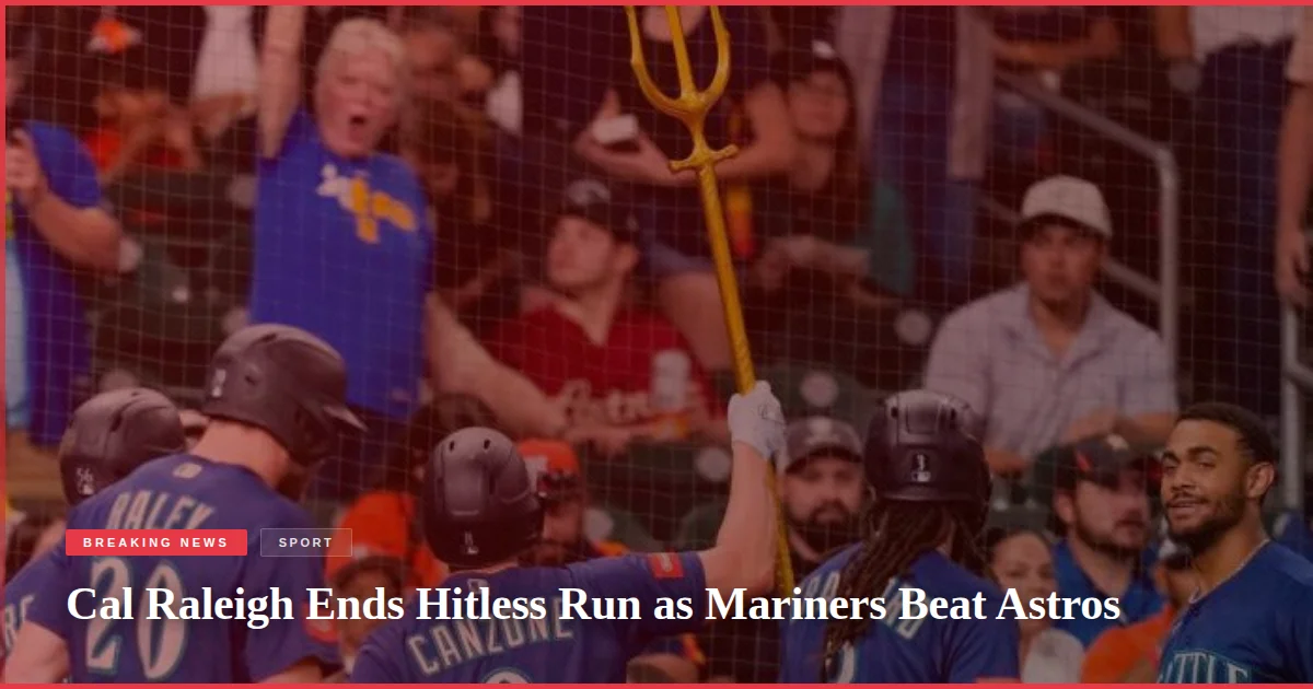 Cal Raleigh Ends Hitless Run as Mariners Beat Astros