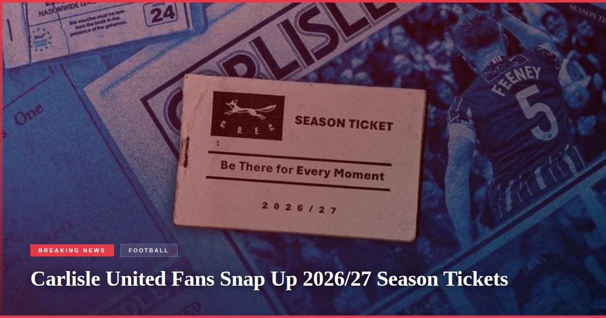 Carlisle United Fans Snap Up 2026/27 Season Tickets
