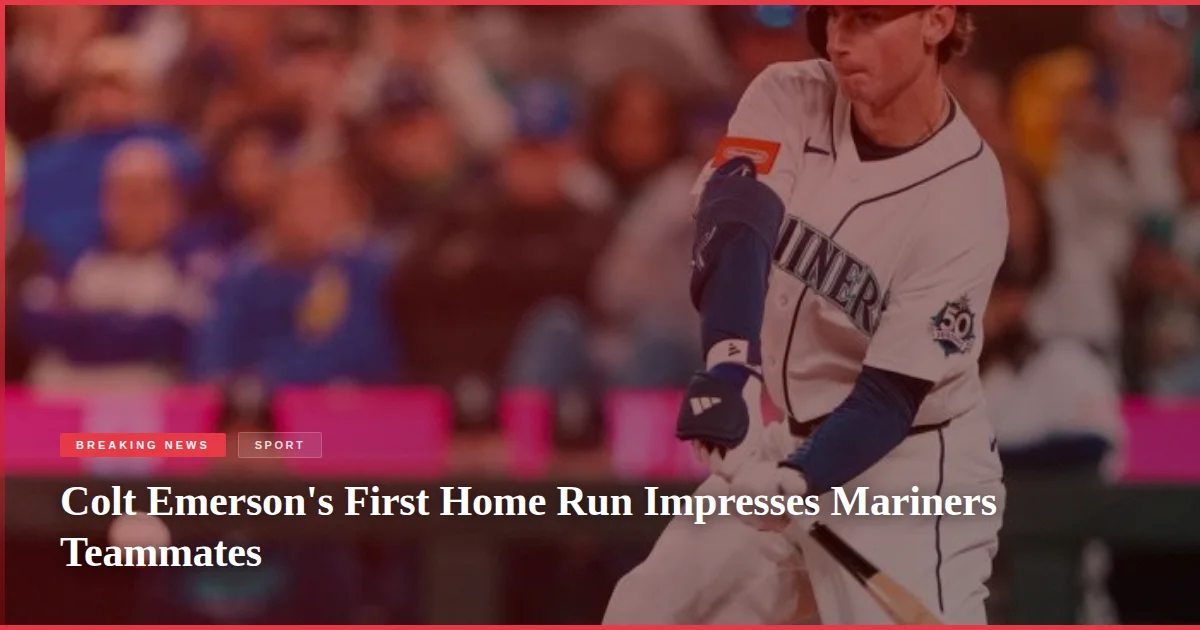 Colt Emerson's First Home Run Impresses Mariners Teammates