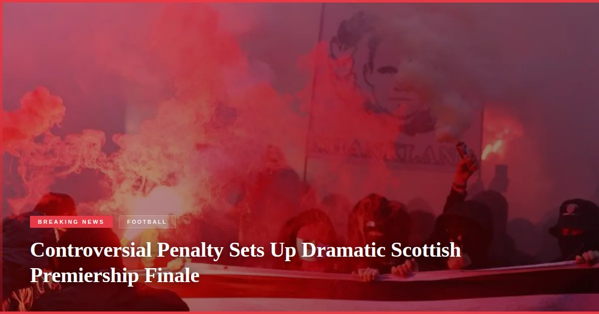 Controversial Penalty Sets Up Dramatic Scottish Premiership Finale