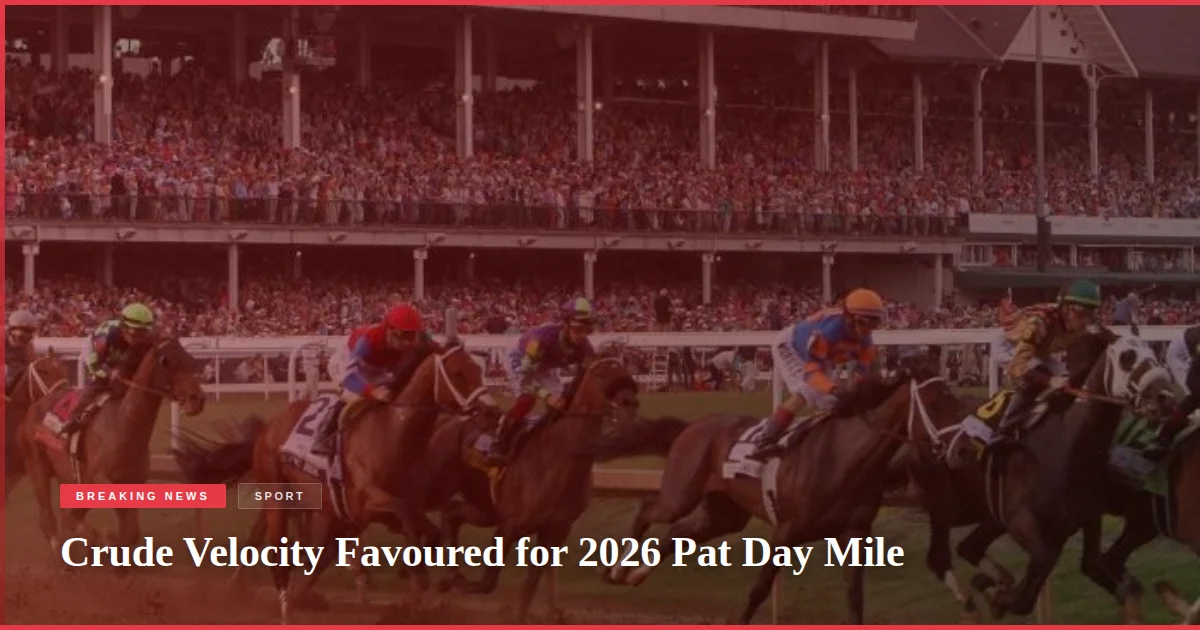 Crude Velocity Favoured for 2026 Pat Day Mile