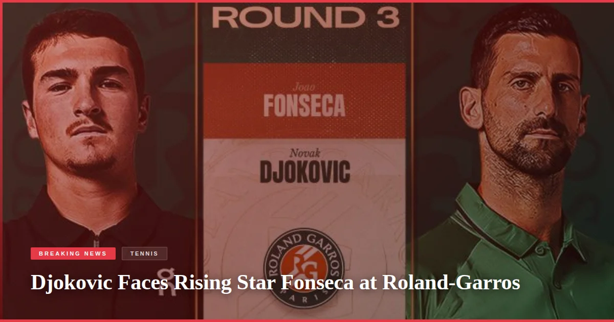 Djokovic Faces Rising Star Fonseca at Roland-Garros