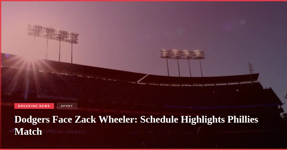 Dodgers Face Zack Wheeler: Schedule Highlights Phillies Match