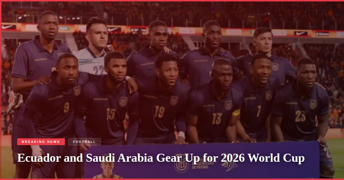 Ecuador and Saudi Arabia Gear Up for 2026 World Cup