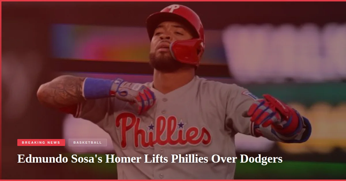 Edmundo Sosa's Homer Lifts Phillies Over Dodgers